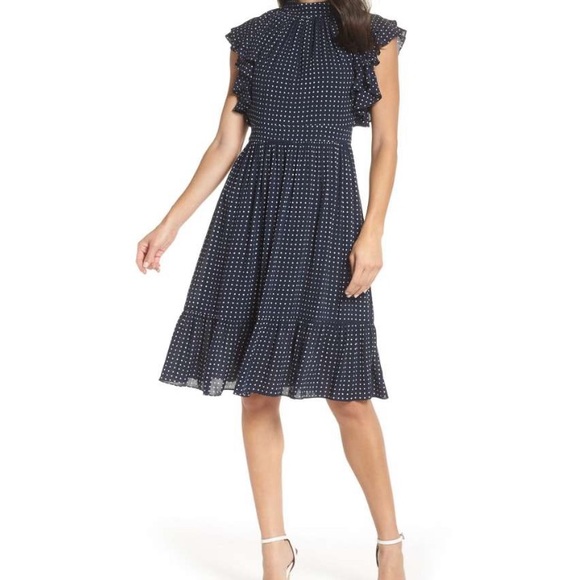 chelsea28 navy dress